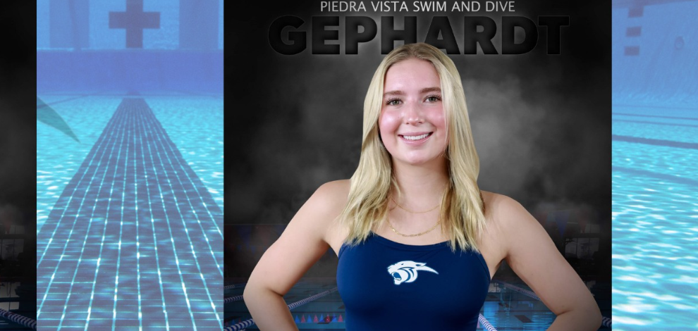 PVHS Dive - Alaina Gephardt: 1 meter dive - 2nd place 5A State Competition